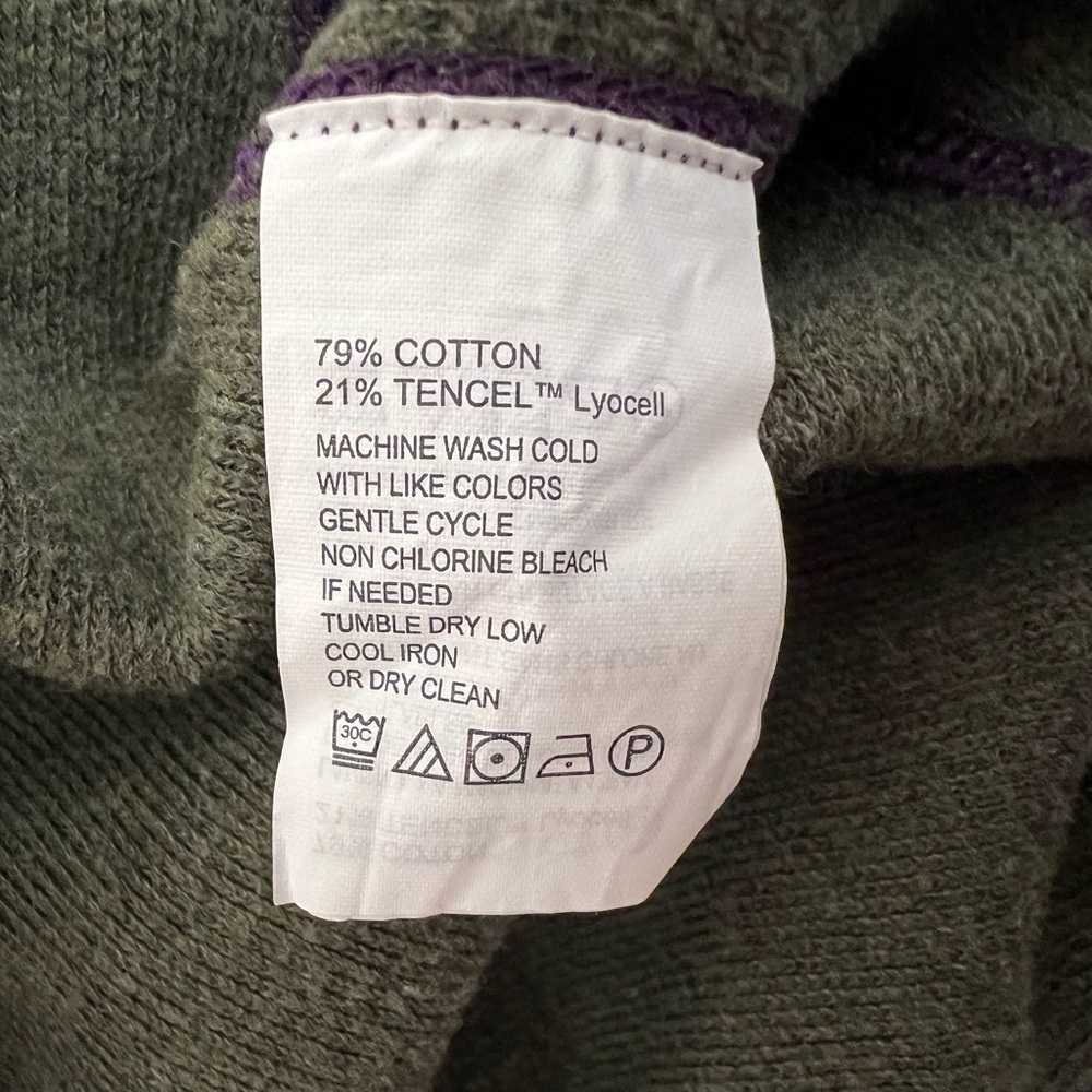 Tommy Bahama Reversible Half-Zip Sweater
Regal Purple/Army Green Men’s Medium - Picture 12 of 15